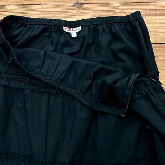 KORS Michael Kors tiered cotton midi skirt. Size 4. - Picture 5 of 9